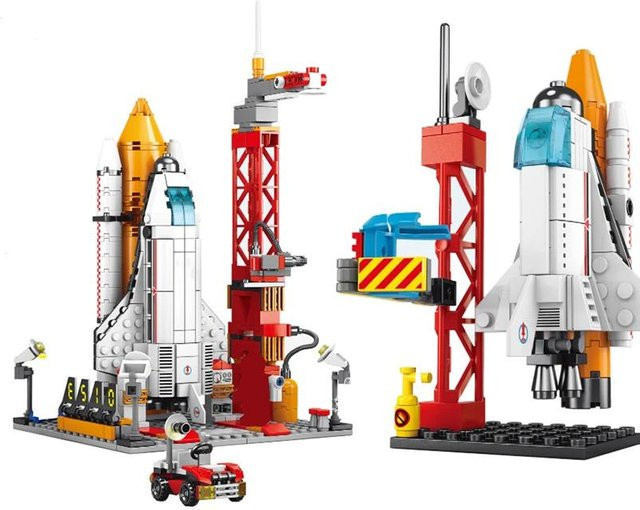 IAJIALE Weltraumrakete Startbausteine, Weltraum, ab 3 Jahre - Bild 1