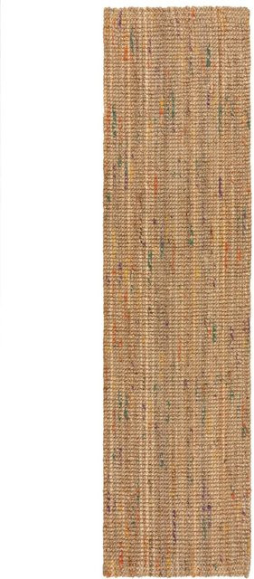 Flair Rugs Kurzflorteppich Jute Boucle in Mehrfarbig mit geometrischem Design, B/T: 60 x 230 cm - Bild 1