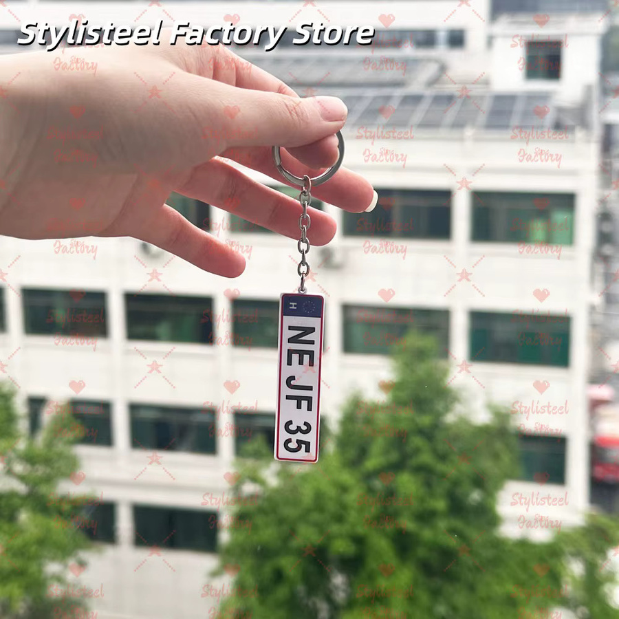 Stylisteel Schlüsselanhänger Acryl, personalisiert, Unisex - Bild 2