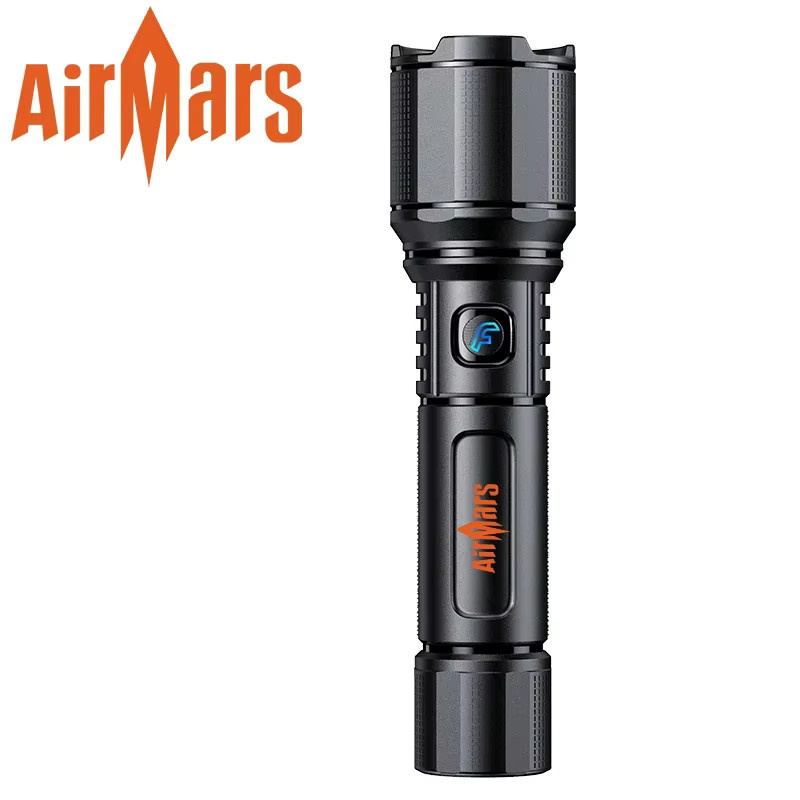 AIRAMRS ZF02 LED Outdoor Taschenlampe mit Zoom und Wasserdichtigkeit, Schwarz - Bild 5