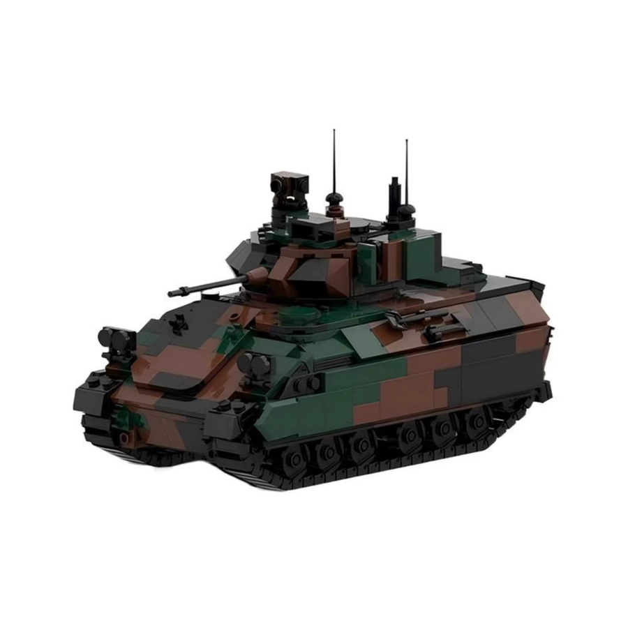 MOC Military Series M3A3 Bradley Panzer, Raupen Gepanzerte Aufklärungsfahrzeug, Bausteine Set - Bild 2