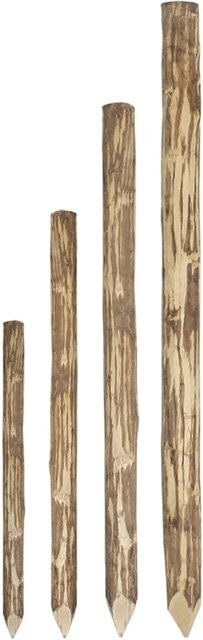 GartenLand Juist Haselnuss-Zaunpfosten in Natur, Höhe: 150 cm, Durchmesser: 6-10 cm - Bild 1