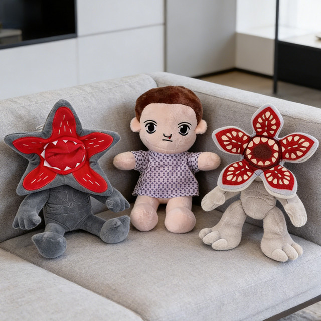 Niedliche Cartoon-Spielfiguren Plüschtiere, 3-teiliges Set, Bunt / Mehrfarbig - Bild 1
