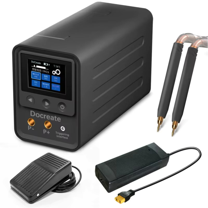 Nickel-Punktschweißgerät 10KW mit Farad-Kondensator für 18650 Lithium-Batterien, Schwarz - Bild 1