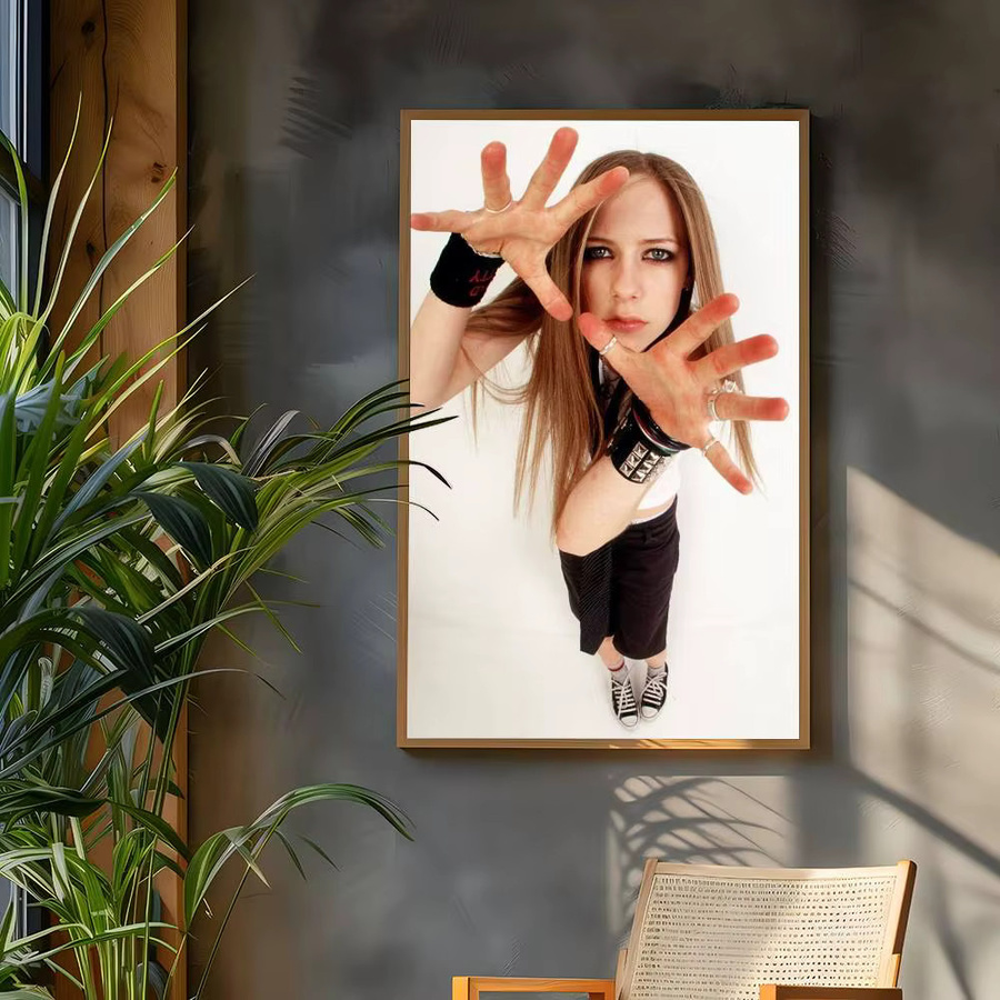 Retro Avril Lavigne Film Aufkleber aus Kraftpapier für dein Zimmer oder Café, Multicolor - Bild 2
