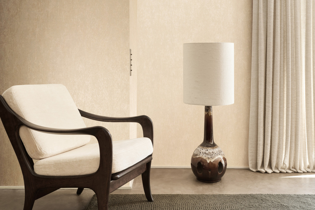 Omexco Tapete Auren in Dusty Pink mit abstraktem Design aus Vlies - Bild 1