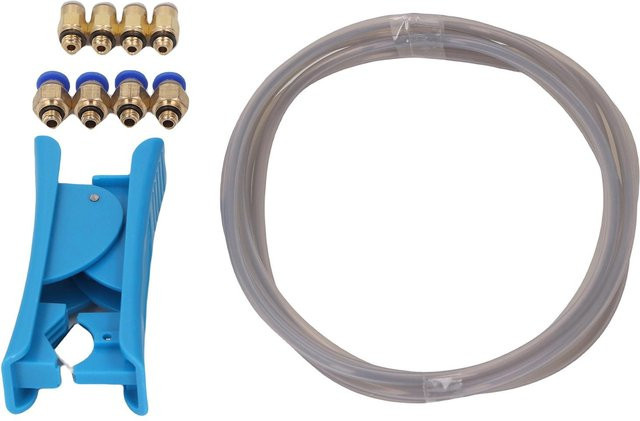 PTFE-Schlauch-Kit Ersatz für Bambulab 3D-Drucker mit Rohrabschneidern und Pneumatikanschlüssen M6 und M10 für 1,75 mm Filament in Grau und Transparent - Bild 1