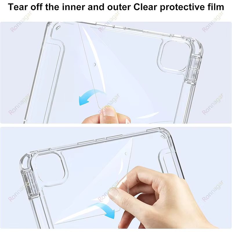 Ronnagar Faltbare iPad Hülle mit Stifthalter in Rot für iPad Pro und iPad Air Modelle - Bild 1