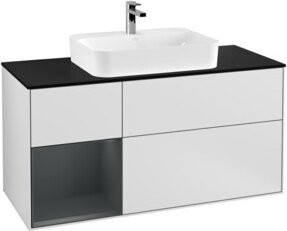 V&B Waschtischunterschrank Finion in Weiß lackiert, Breite: 120 cm, Tiefe: 50,1 cm, Höhe: 50,1 cm - Bild 1