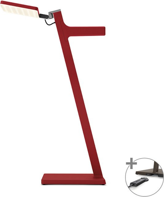 Nimbus Roxxane Leggera 52 CL LED-Tischleuchte Set mit Magnetic Dock, Rubinrot matt, dimmbar, warmweiß (2700K) - Bild 1