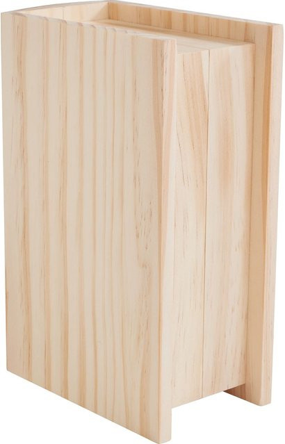 VBS Holz-Box Buch in Beige B: 17,5 cm, H: 17,5 cm, T: 12,0 cm - Bild 1
