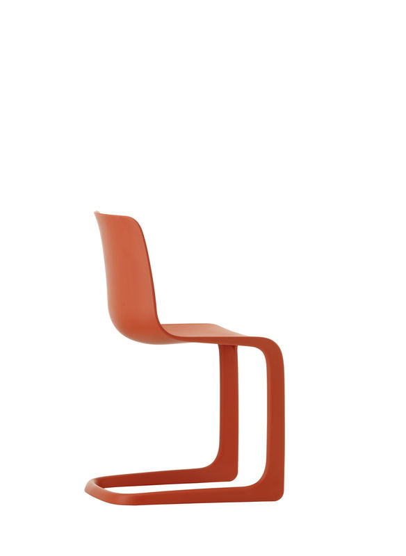 Vitra Evo C Stuhl mit Cantilever-Gestell aus Polypropylen in Rot Matt - Bild 2