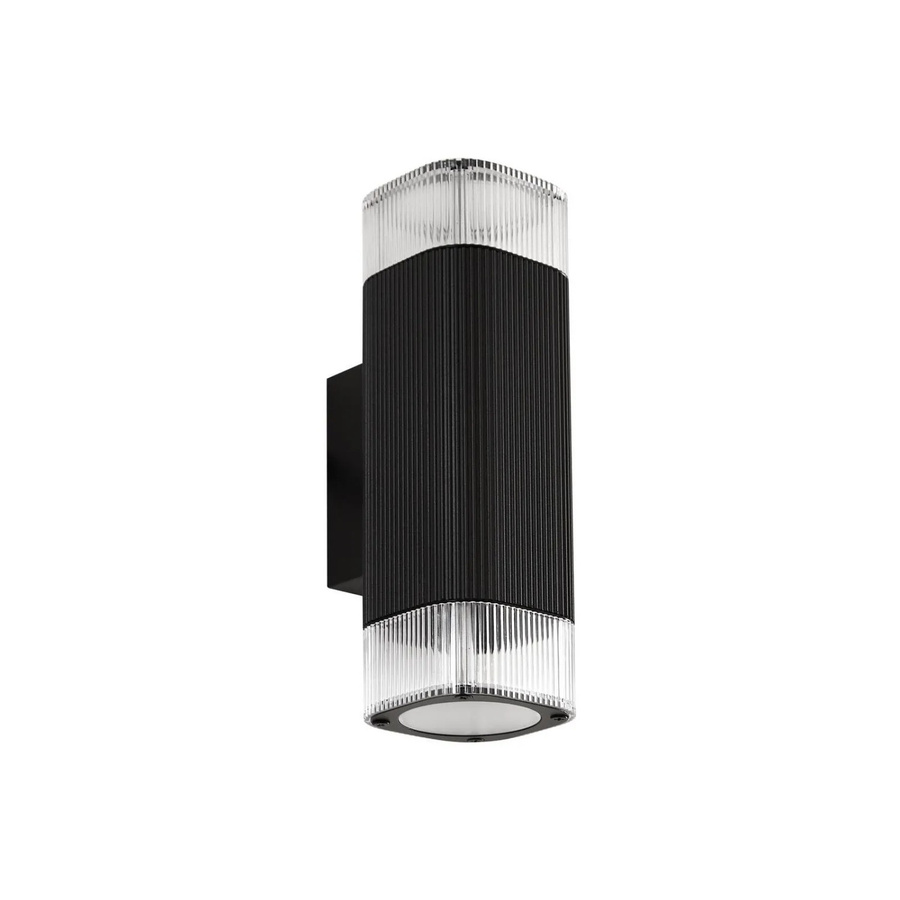 Lindby Wandleuchte Halvar Außen Schwarz Modern 2-flammig GU10 aus Metall - Bild 2