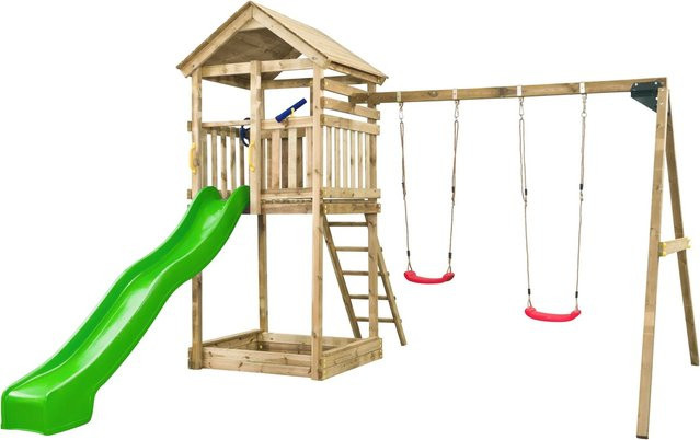 SwingKing Spielturm Daan Apfelgrün B/T/H: 400 x 320 x 420 cm - Bild 1