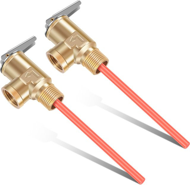 Willkey Messing-Druckbegrenzungsventil mit US NPT 3/4 Zoll und 1/2 Zoll Gewinde für elektrische Warmwasserbereiter DN20 DN15 - Bild 1