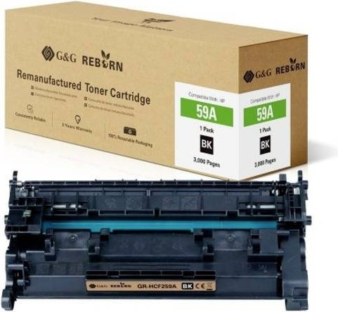 G&G Tonerpatrone kompatibel mit HP 59A CF259A, Schwarz, remanufactured, 3000 Seiten - Bild 1