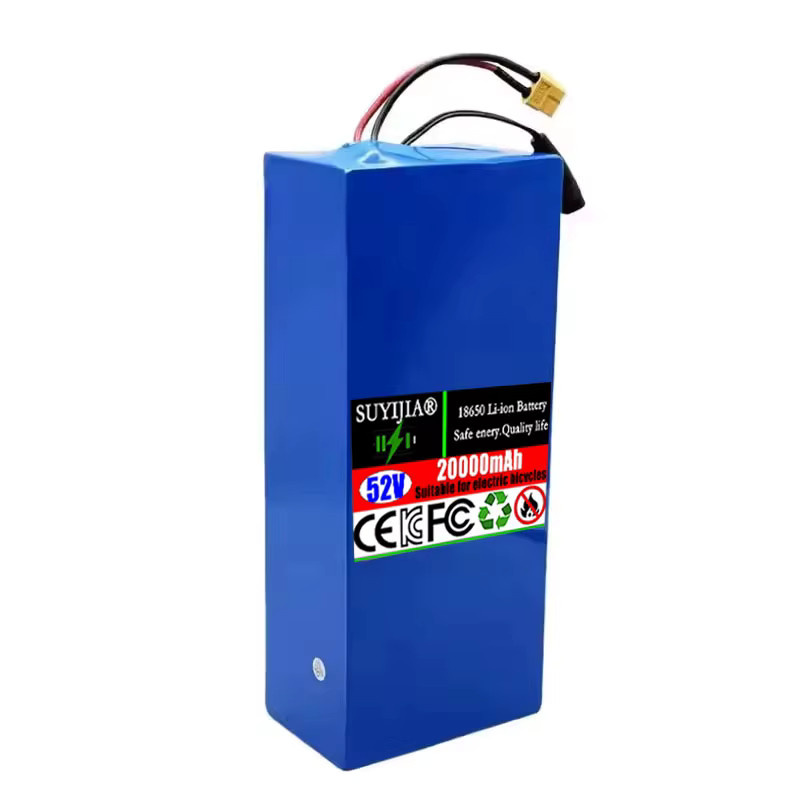 SUYIJIA Lithium-Ionen-Akku 14S5P 52V 20000mAh mit BMS für Elektro-Scooter und Mountainbikes inklusive Ladegerät, Blau - Bild 3