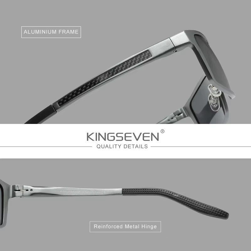 KINGSEVEN Sonnenbrille, Vollrand, Kunststoff, Unisex, polarisiert - Bild 3
