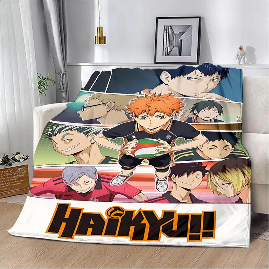 BestDream001 Haikyuu Anime Flanell-Decke, Mehrfarbig, B x H: 75 x 90 cm - Bild 2