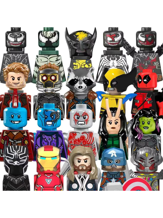 BEAST KINGDOM Marvel Captain America Black Panther Wanda Maximoff, zusammenbaubare Puppen, Set / Bundle - Bild 2