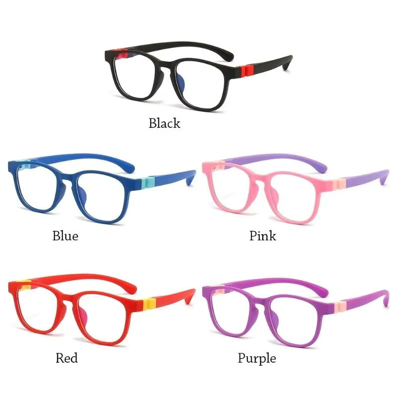 DIXSG Anti-Blaulicht-Brille für Kinder, Vollrand, Kunststoff, Square - Bild 1
