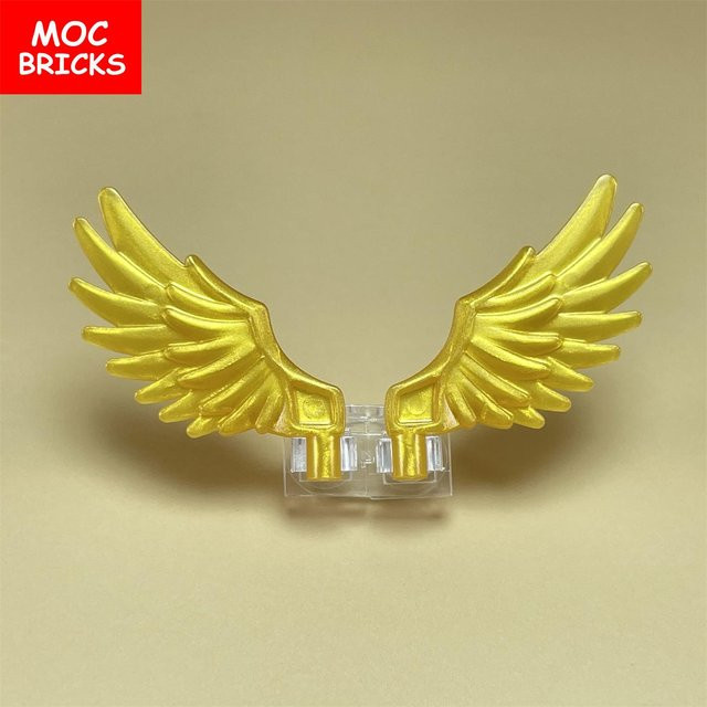 Yiran Toy MOC Steine Flügel Gefiedert Gefaltet Ausgebreitet 10-teiliges Set - Bild 1