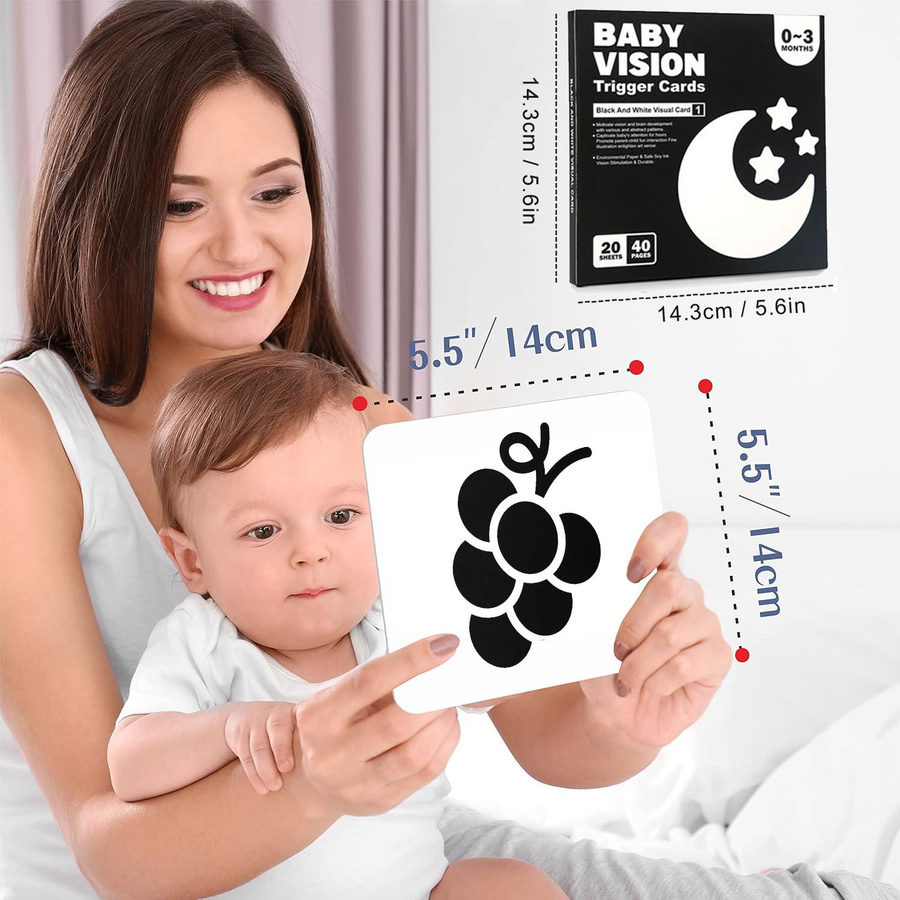 Linyi toy Kontrast Karten, Pappe / Karton, Tiere, ab 0 Jahre - Bild 3