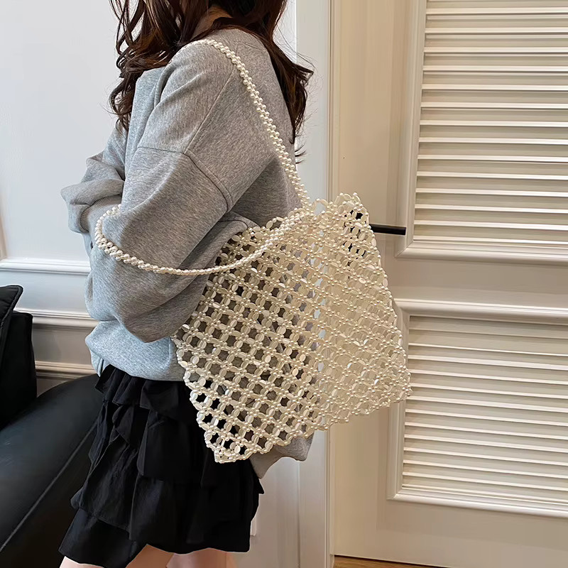 Schultertasche Perlen, Quadratisch, Damen - Bild 1