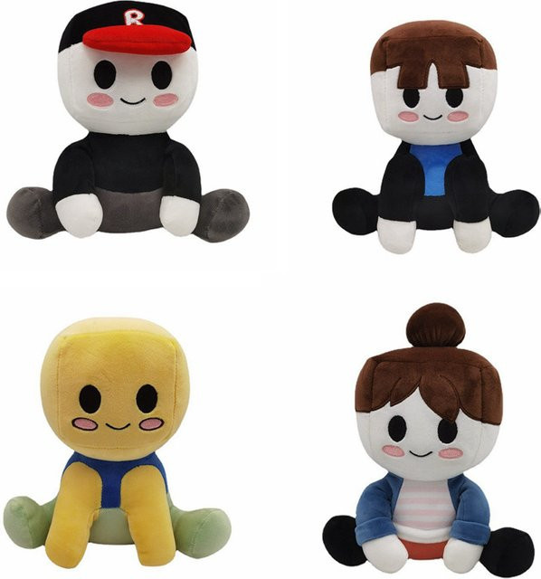 Blox Buddies Plüschtiere, Cartoon-Mädchen, schwarz, gelb, dekorative Puppe - Bild 1