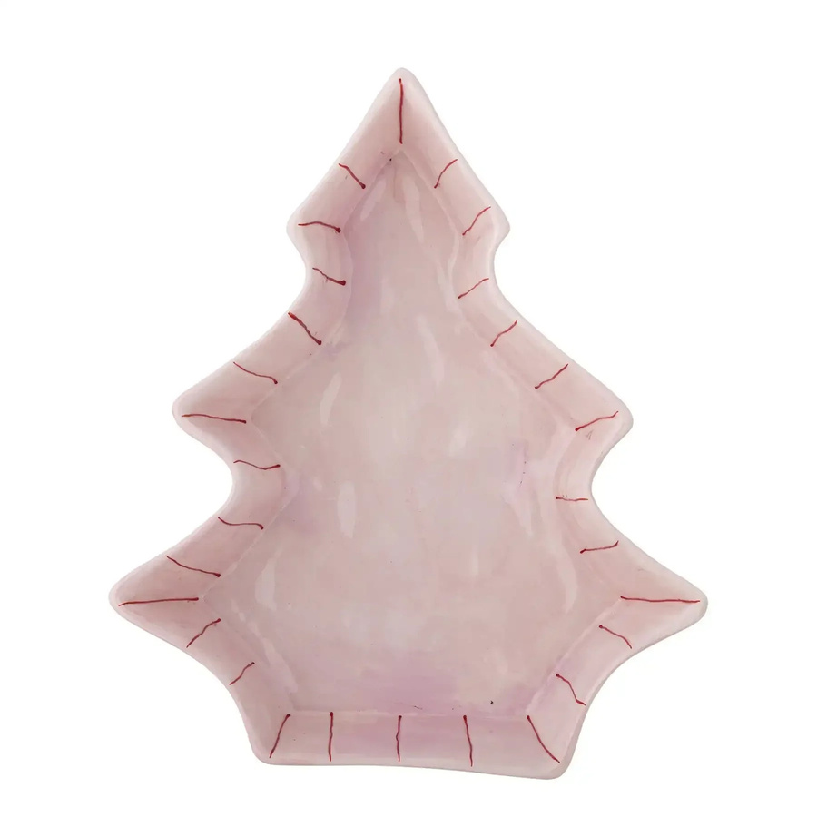 Bloomingville Servierschale Shirly aus Keramik in Pink, Durchmesser: 25 cm - Bild 1