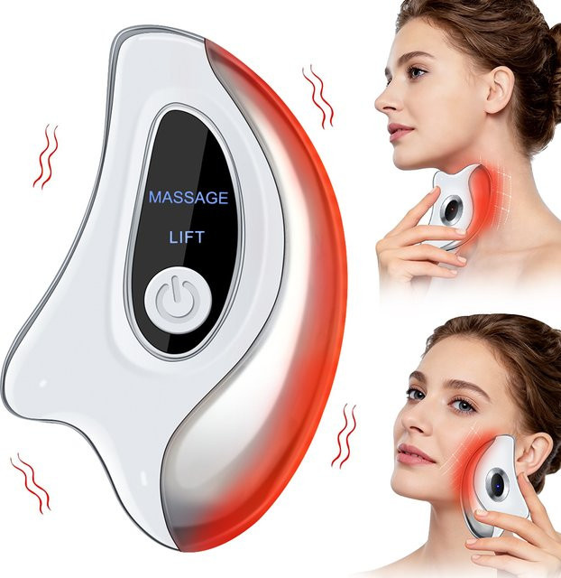 Hailicare Elektrisches Gua-Sha-Gesichtsmassagegerät mit Wärme und Vibration, Unisex - Bild 1
