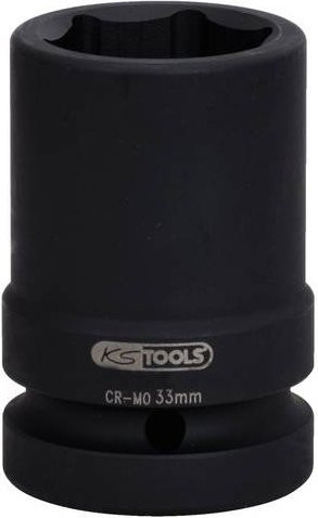 KS Tools Kraft-Steckschlüsseleinsatz 27mm aus Chrom-Molybdän in Schwarz - Bild 1