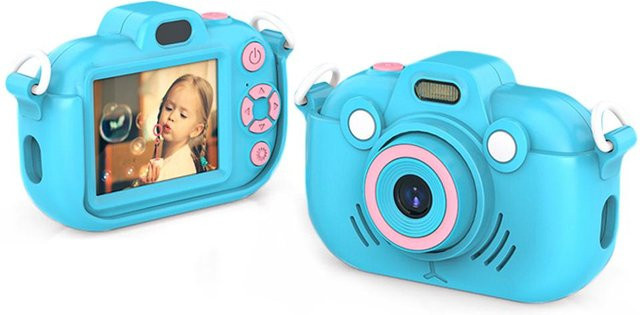 TOMTOP JMS Digitalkamera Kinderkamera mit LED-Licht blau - Bild 1