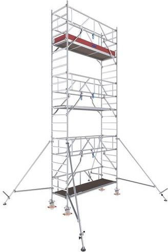 Krause 777041 Fahrgerüst Rollgerüst aus Aluminium in Silber mit einer maximalen Arbeitshöhe von 7,30 m - Bild 1