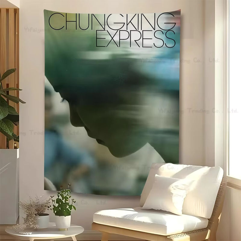 Bohemian Wandteppich im Mandala-Design mit Wong Kar Wai Filmprint als dekorativer Wandbehang - Bild 4