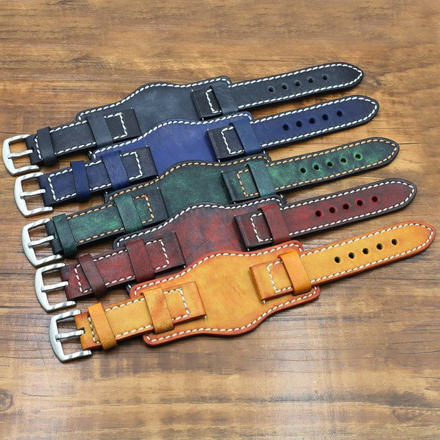 onthelevel Uhrenarmband Leder, Vintage, Unisex - Bild 1