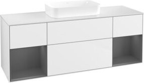 V&B Waschtischunterschrank Finion in Weiß lackiert, B/T/H: 160 x 50,1 x 50,1 cm - Bild 1