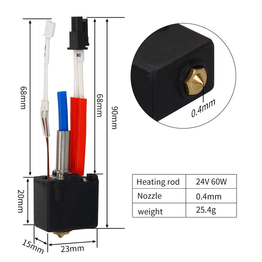 Anycubic Hotend-Kit für Kobra 2, Kobra 2 Plus, Kobra 2 Pro und Kobra 2 Neo in Gold - Bild 3