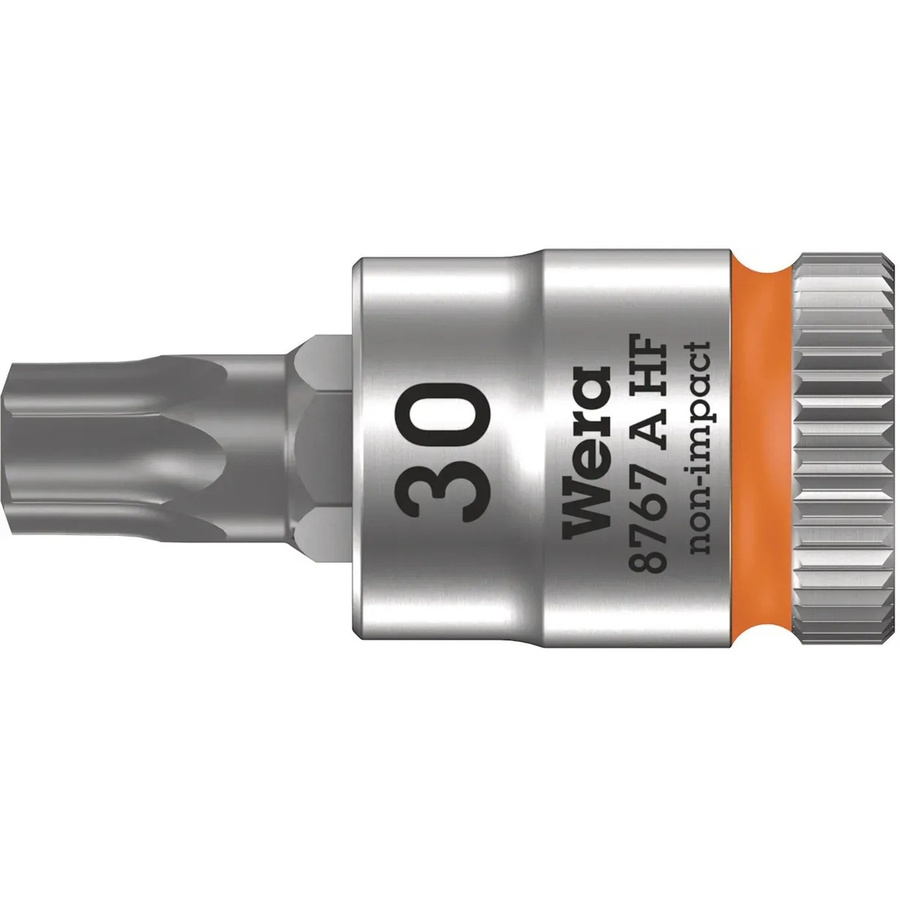 Wera Zyklop Bitnuss 8767 A HF TX 30 mit 1/4 Zoll Antrieb, silberfarben - Bild 2