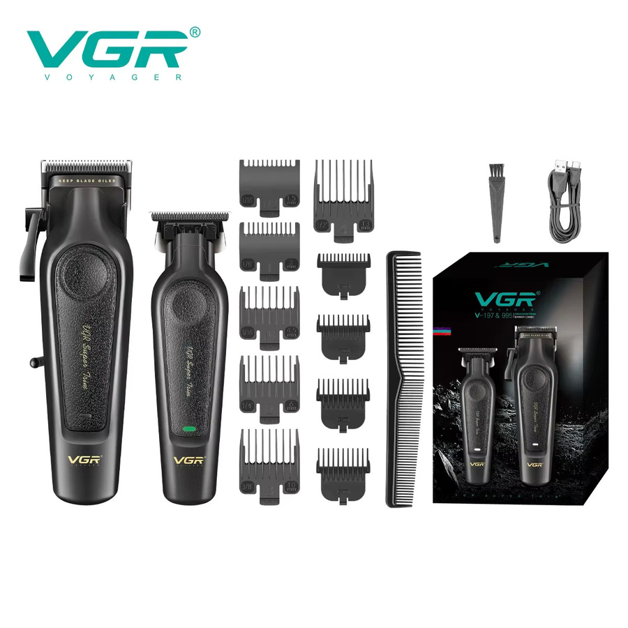 VGR Haarschneider Set, Schwarz - Bild 3