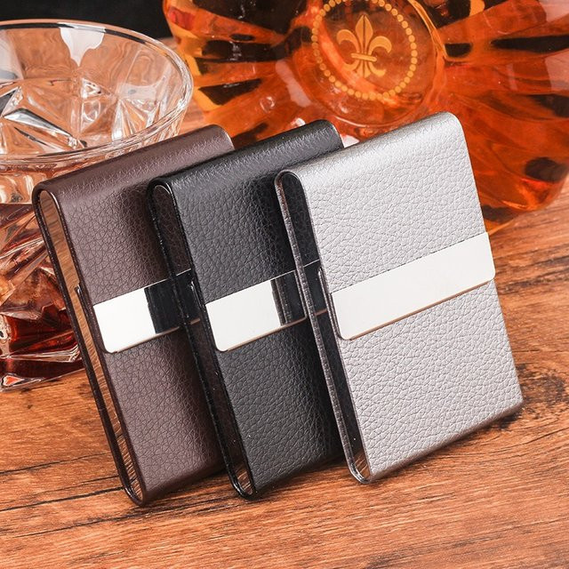 KeYi 7er-Pack Zigarettenetui aus Leder PU mit Magnetschnalle und Flip Cover für Männer - Bild 1