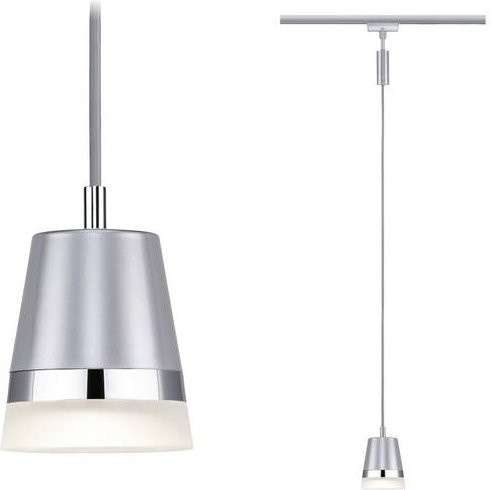 Paulmann Cone Hochvolt-Schienensystem-Pendelleuchte URail GU10 in Chrom matt - Bild 1