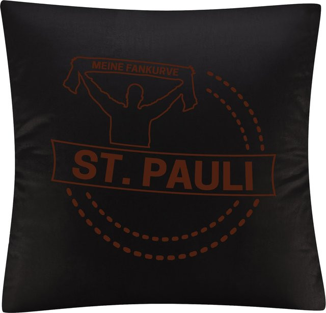 Kissenbezug multifanshop St. Pauli Meine Fankurve in Braun - Bild 1