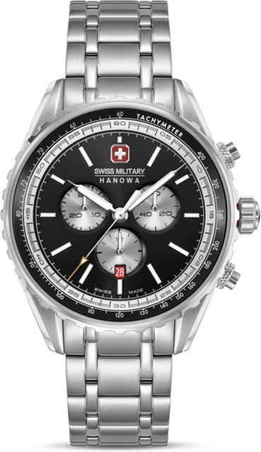 Swiss Military Hanowa Chronograph, Edelstahl, Quarz, 44 mm, Herren - Bild 1