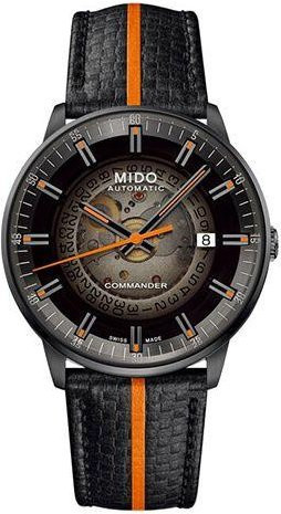Mido Armbanduhr Automatik, Edelstahl, Schwarz, Leder, Herren - Bild 1