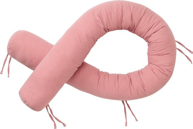 Bornino Home Nestchenschlange aus Musselin in Pink, B/H: 180 x 14 cm - Bild 1