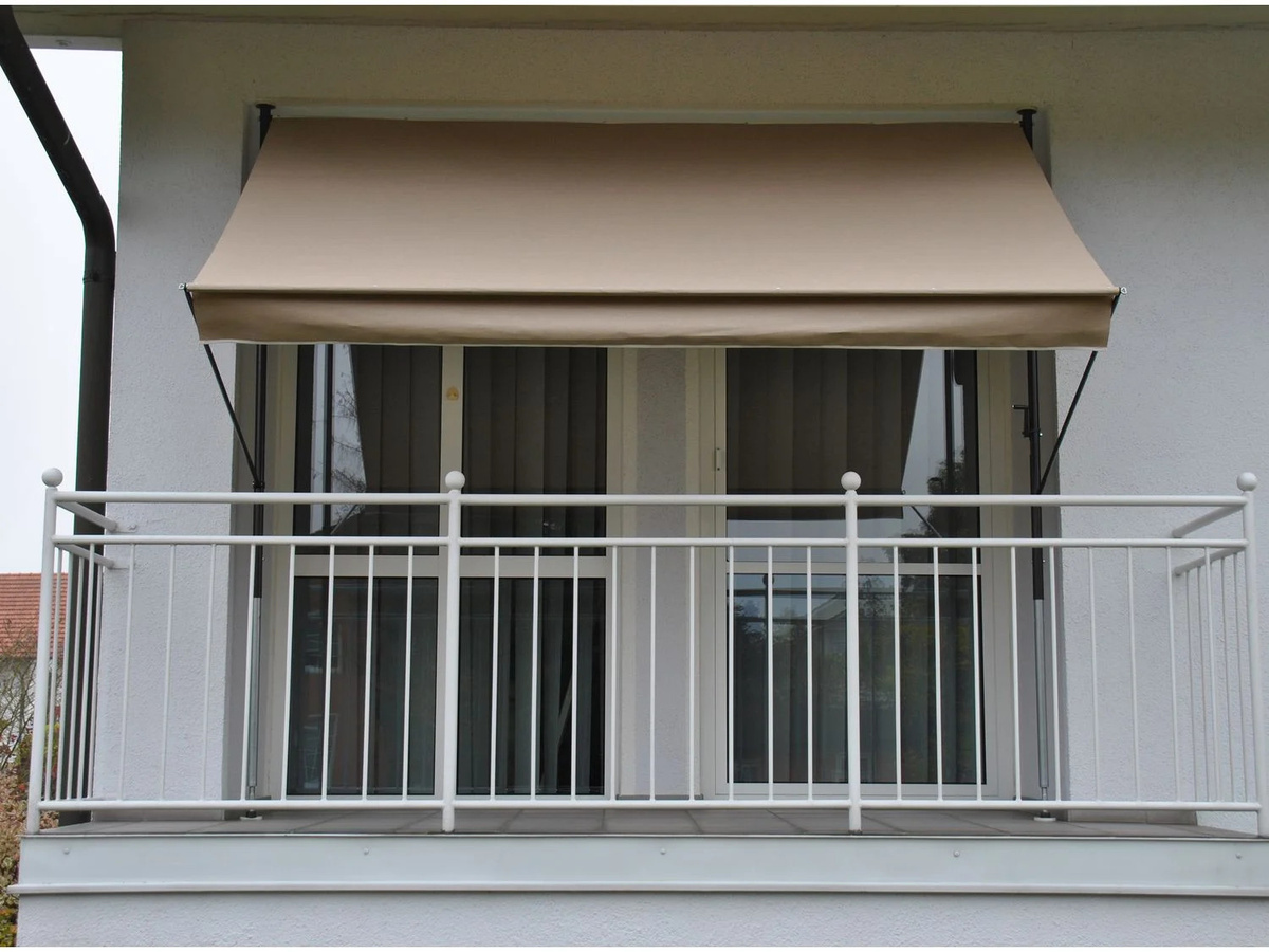 Angerer Klemmmarkise Style in Taupe mit Polyacryl-Stoff, B/T/H: 350 x 150 cm - Bild 3