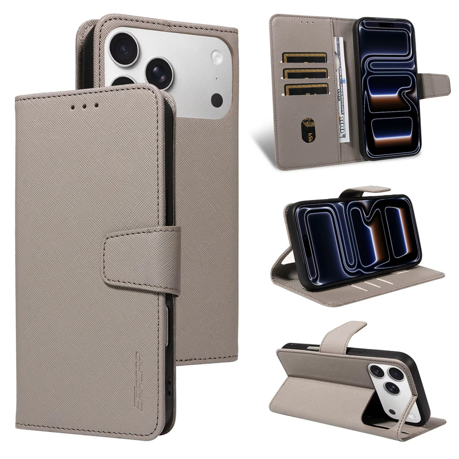 Magnetische Kunstleder Brieftaschen-Schutzhülle für Samsung Galaxy A56 A55 A36 A26 A16 A06 A05 A54 A53 A52 in Grau mit Standfunktion - Bild 5