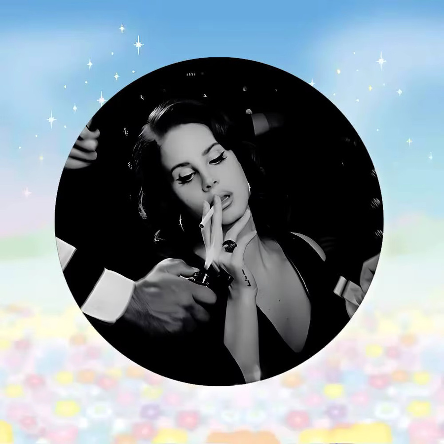 Brosche L-Lana D-Del Rey Sänger Abzeichen, Runde Cartoon Idol Pins - Bild 3