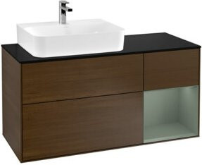 V&B Waschtischunterschrank Finion in Platinbraun, lackiert, Breite: 120 cm, Tiefe: 50,1 cm, Höhe: 50,1 cm - Bild 1